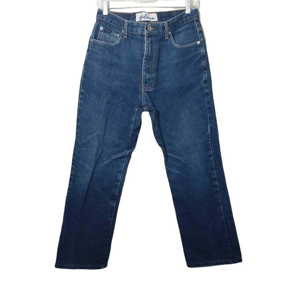 Vintage Express Bleus womens jeans 11/12 R blue high rise 80s 90s